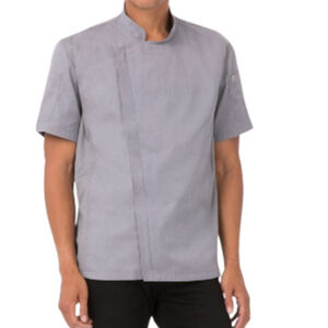 Chef Works Springfield Chef Coat SET OF 2
Gray Orange Trim NWT Chef Jacket